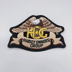 Harley Davidson Harley Owners Group H.O.G. Eagle Embroidered Vest Patch 5"x3"
